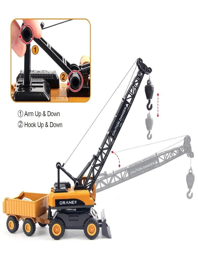 SHIPEASE لعبة رافعة تعمل بالاحتكاك من SHIPEASE للأطفال من عمر 3 سنوات فما فوق، نموذج جرافة، مركبة سحب للخلف، حفارة هندسية، صندوق رمل، شاحنة بناء - Image 5